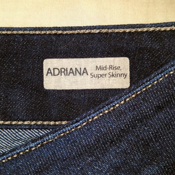 Mavi "Adriana" Mid-Rise Super Skinny Blue Jeans - Picture 6 of 8